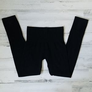 A New Day Black Textured High Waisted Leggings S/M